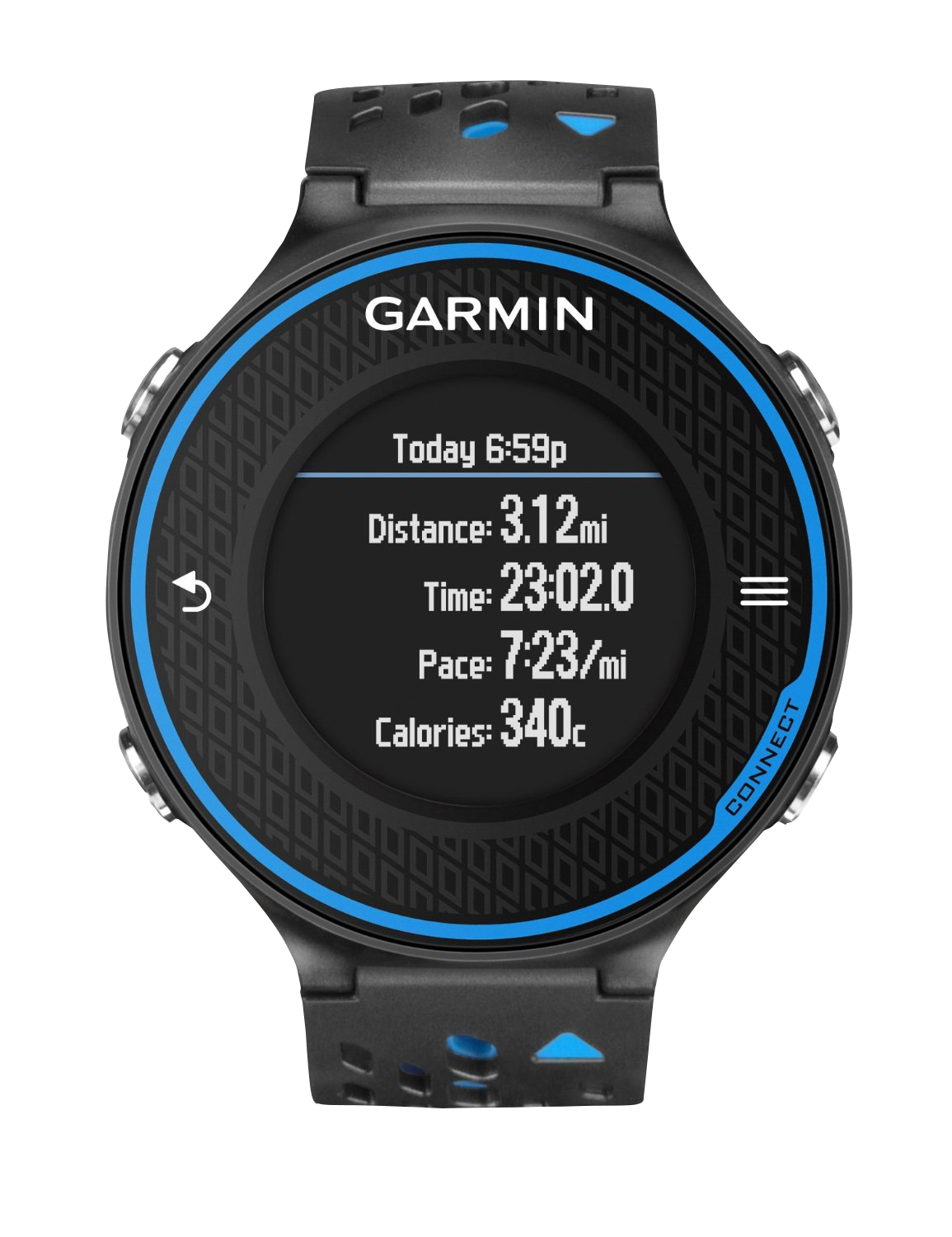 Garmin Forerunner 620, Black/Blue, Fitness GPS Smartwatch for Runners (Garmin Certified Refurbished)