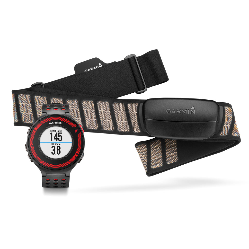 Garmin Forerunner 220 Black & Red Bundle - Factory Refurbished