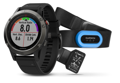 Garmin Fenix ​​5 Bundle gris pizarra con correa negra (010-01688-30)