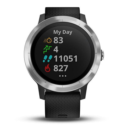 Garmin Vivoactive 3, Black/Stainless - Factory Refurbished