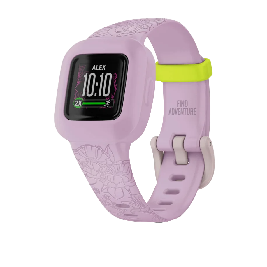 Garmin Vivofit jr 3 Lilas Floral Remis à neuf 