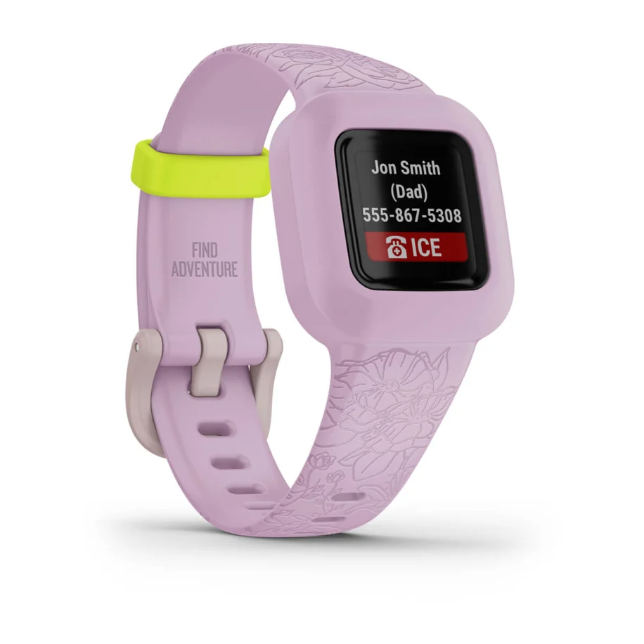 Garmin Vivofit jr 3 Lilac Floral Refurbished