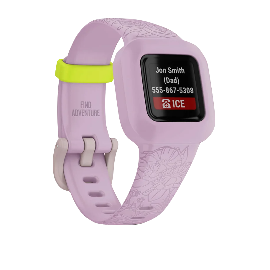 Garmin Vivofit jr 3 Lilas Floral Remis à neuf 