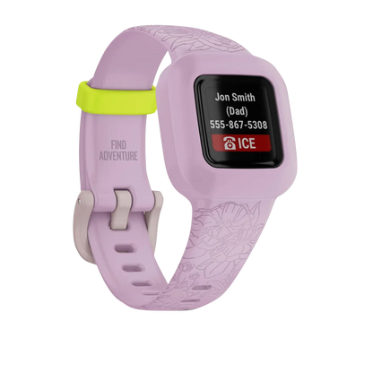 Garmin Vivofit jr 3 Lilas Floral Remis à neuf 