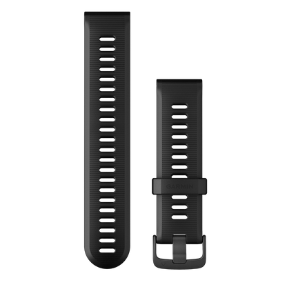 Garmin Forerunner Watch Bands (22 mm) Black with Slate Hardware