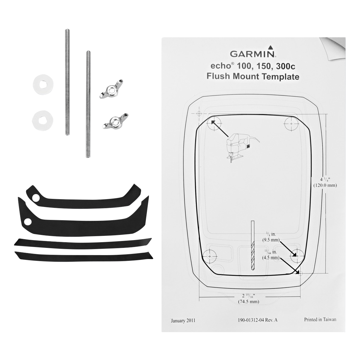 Kit de montaje empotrado de Garmin (para Echo)