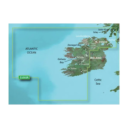 Garmin Ireland, West Coastal and Inland Charts BlueChart g3 Vision | VEU005R | microSD/SD