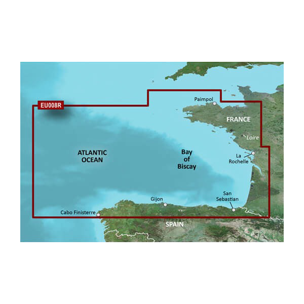 Garmin Bay of Biscay Charts BlueChart g3 Vision | VEU008R | microSD/SD (010-C0766-00)