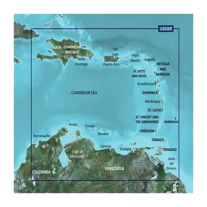 Garmin Caribbean, Southeast Coastal Charts BlueChart g3 Vision | VUS030R | microSD/SD