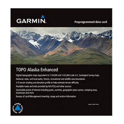 Garmin TOPO Alaska Enhanced microSD/SD card