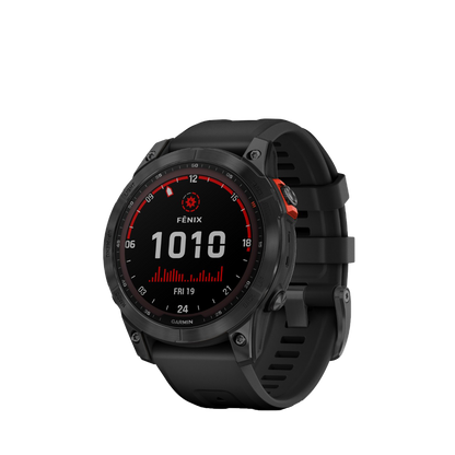 Garmin fenix 7S Solar - Gris ardoise avec bracelet noir (010-02539-12)