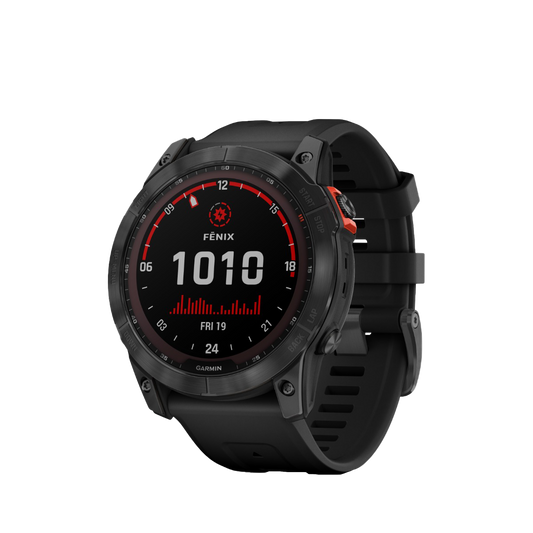 Garmin Fenix ​​7X Solar - Gris pizarra con correa negra (010-02541-00)