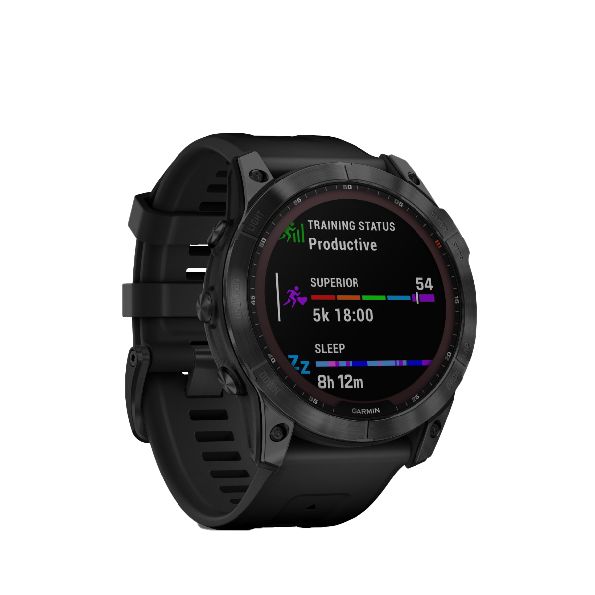 Garmin Fenix ​​7x Sapphire Solar - Titanio DLC negro con correa negra (010-02541-22)