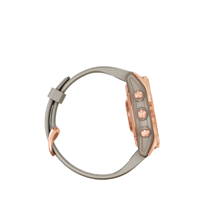 Garmin fenix 7S Solar - Or rose avec bracelet sable clair (010-02539-10)