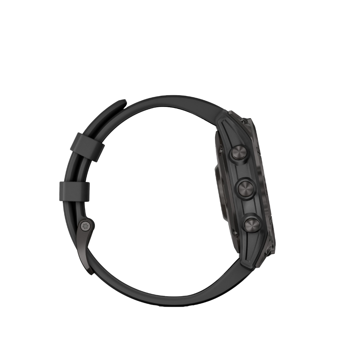 Garmin fenix 7 Sapphire Solar - Titanio DLC gris carbono con correa negra (010-02540-20)