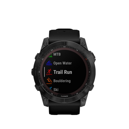 Garmin Fenix ​​7x Sapphire Solar - Titanio DLC negro con correa negra (010-02541-22)