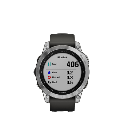 Garmin fenix 7S - Silver with Graphite Band (010-02539-00)