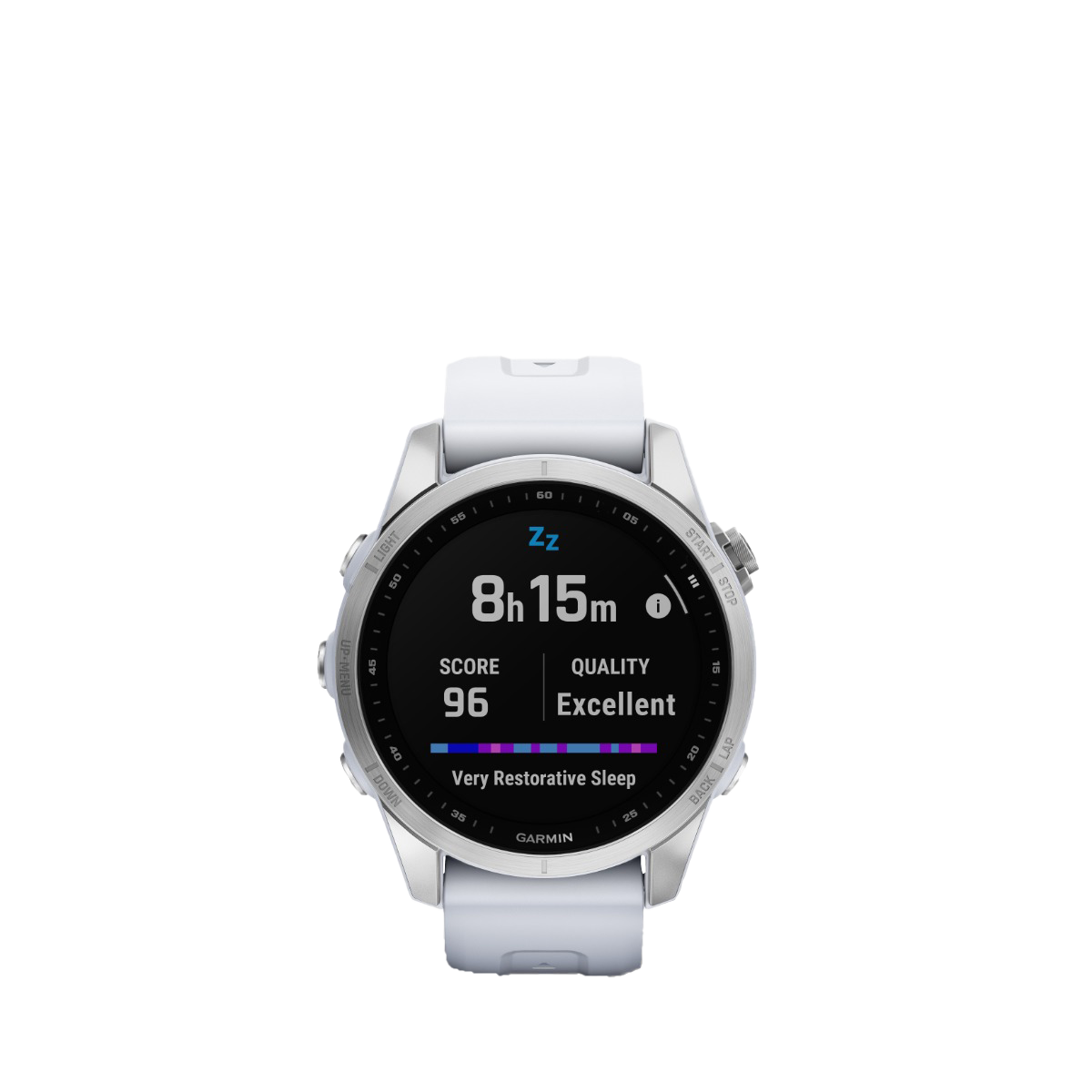 Garmin fenix 7S - Silver with Whitestone Band (010-02539-02)