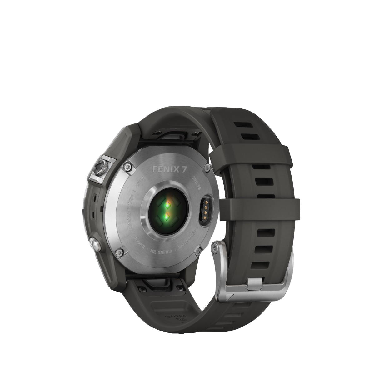 Garmin fenix 7 - Plata con correa de grafito (010-02540-00)