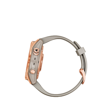 Garmin fenix 7S Solar - Or rose avec bracelet sable clair (010-02539-10)