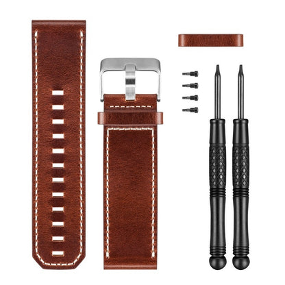 Garmin Brown Leather Watch Band