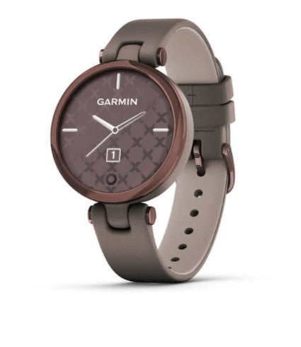 Garmin Lily - Dark Bronze Bezel with Paloma Case and Italian Leather Band