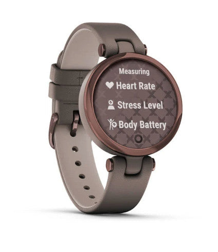 Garmin Lily - Dark Bronze Bezel with Paloma Case and Italian Leather Band