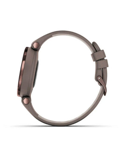 Garmin Lily - Dark Bronze Bezel with Paloma Case and Italian Leather Band