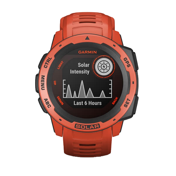 Garmin Instinct Solar, Flame Red Graphite