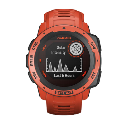 Garmin Instinct Solar, Flame Red Graphite