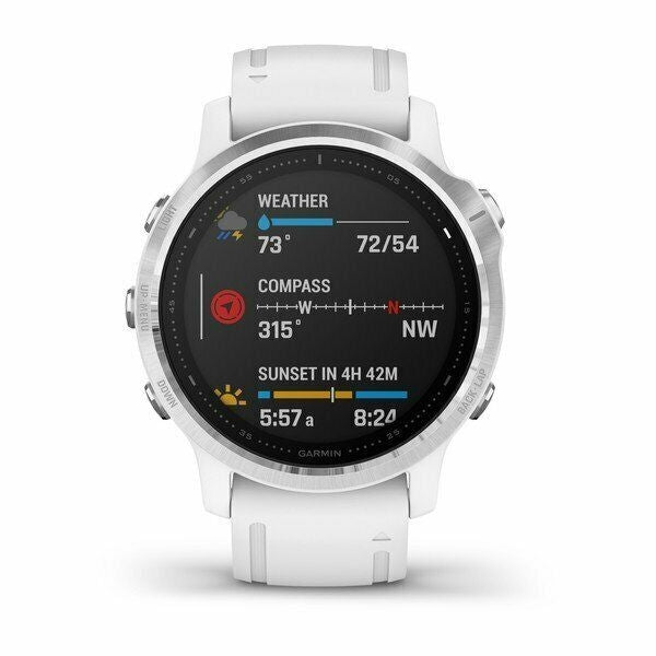 Garmin fenix 6S White with White Band - Factory Refurbished