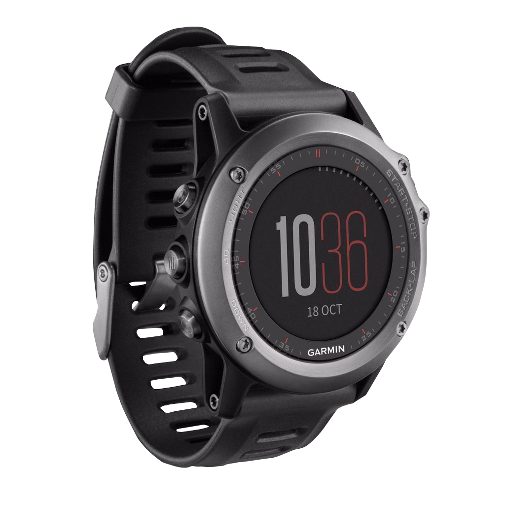 Garmin Fenix 3, Gray Bezel with Black Band, GPS Smartwatch (Garmin Certified Refurbished)