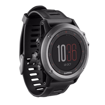 Garmin Fenix 3, Gray Bezel with Black Band, GPS Smartwatch (Garmin Certified Refurbished)