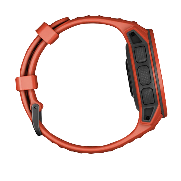 Montre connectée GPS robuste Garmin Instinct Solar, rouge flamme (reconditionnée et certifiée Garmin)