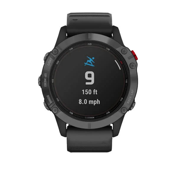 Garmin Fenix ​​6 Pro Solar - Gris ardoise avec bracelet noir (010-02410-14)