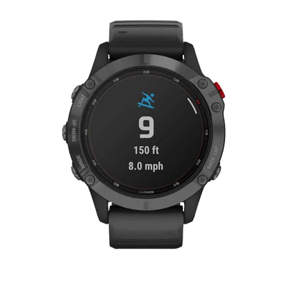 Garmin Fenix ​​6 Pro Solar - Gris ardoise avec bracelet noir (010-02410-14)