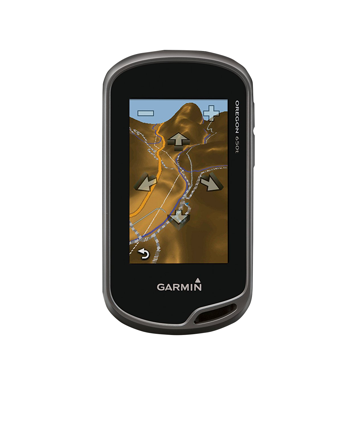 Garmin Oregon 650t, GPS portátil para exteriores y senderos con pantalla táctil y mapas TOPO (reacondicionado certificado por Garmin)