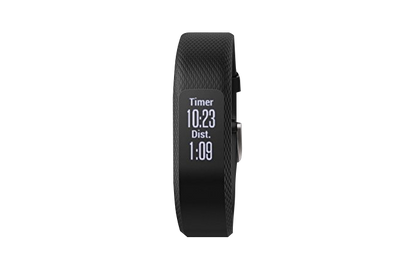 Reloj inteligente Garmin Vivosmart 3, color negro, talla S/M, con GPS (reacondicionado certificado por Garmin)