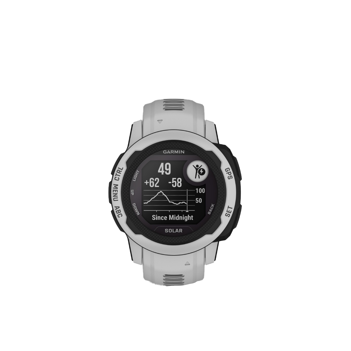 Garmin Instinct 2S Solar, gris niebla (010-02564-11)