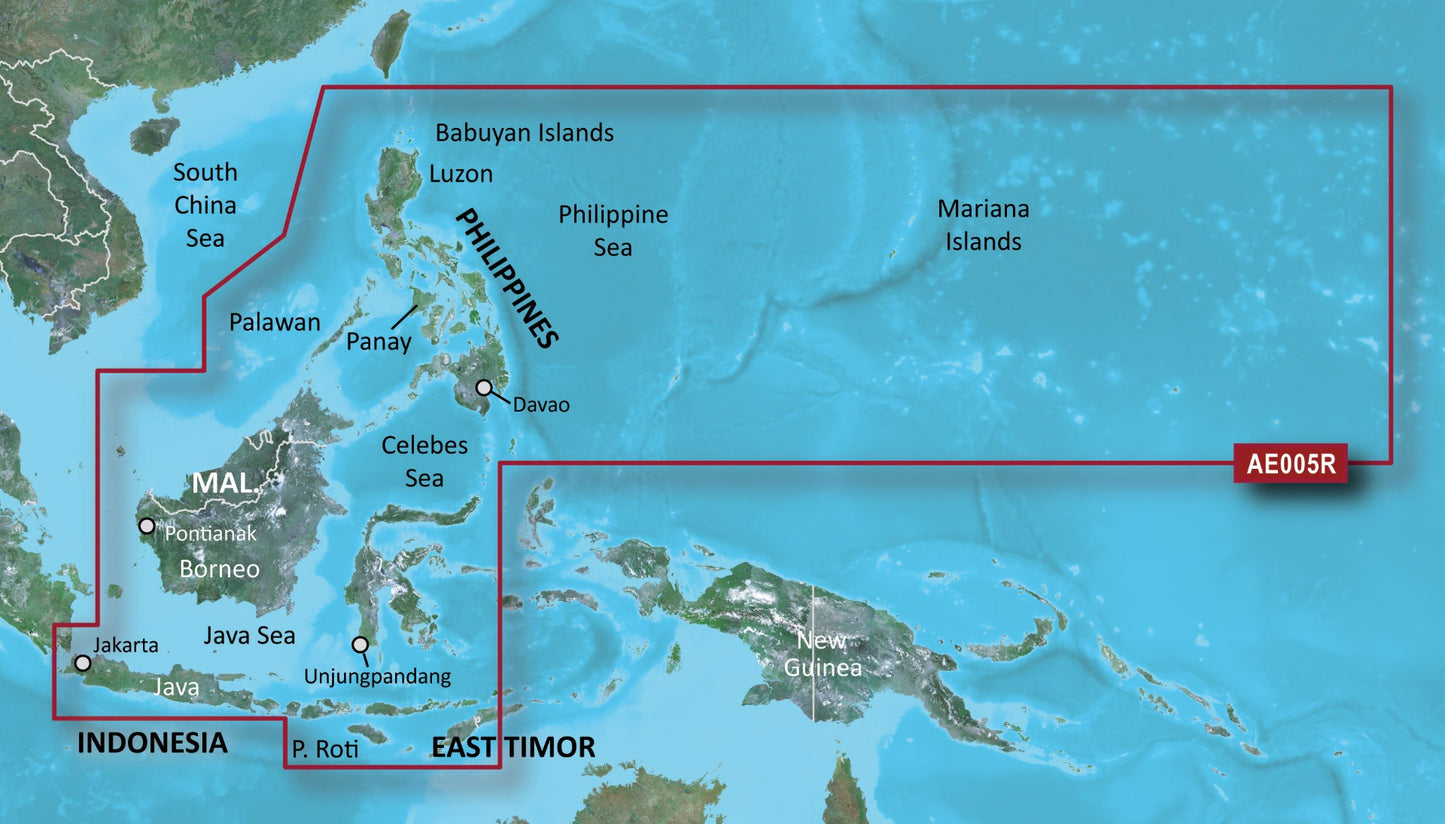 Garmin Philippines, Java and Mariana Islands Charts BlueChart g3 Vision | VAE005R | microSD/SD