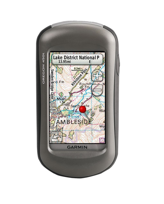 Garmin Oregon 450t, GPS portátil para exteriores y senderos con pantalla táctil y mapas TOPO (reacondicionado certificado por Garmin)