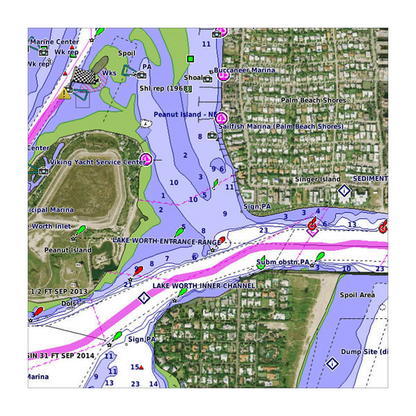 Garmin U.S., Jacksonville to Key West, FL Coastal Charts BlueChart g3 Vision | VUS009R | microSD/SD