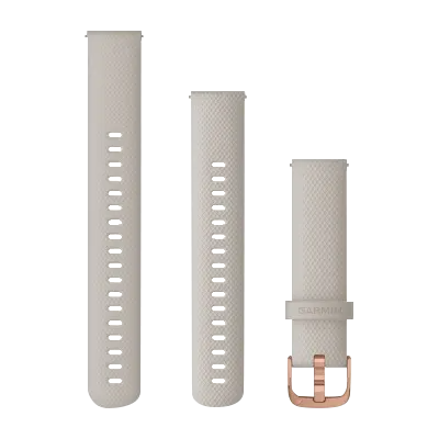 Garmin Quick Release Bands (18 mm) Light Sand with Rose Gold Hardware