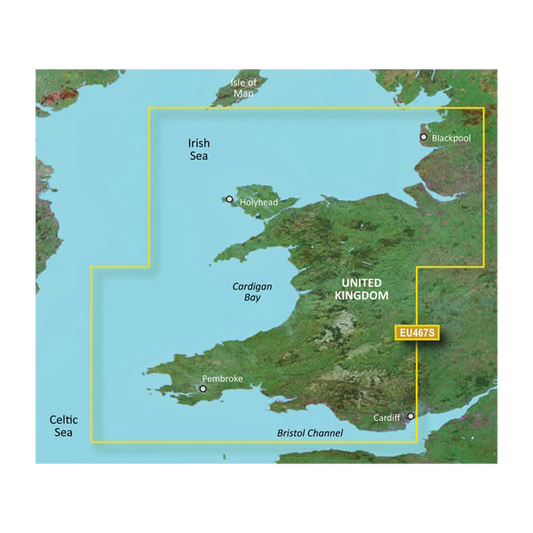 Garmin Great Britain, Blackpool to Cardiff Charts BlueChart g3 Vision | VEU467S | Download