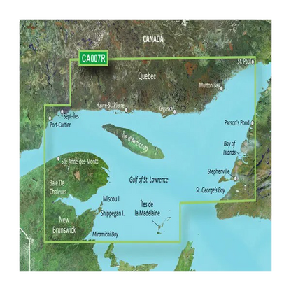 Garmin Canada, Les Mechins to St. George's Bay Coastal Charts BlueChart g3 Vision | VCA007R | microSD/SD