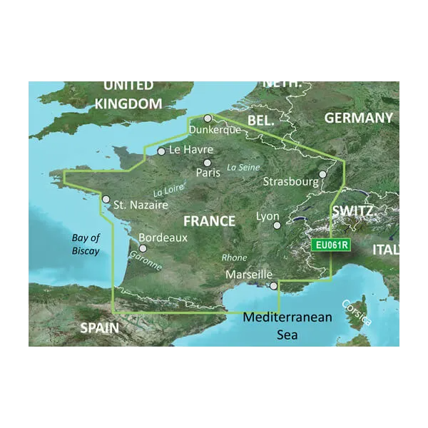 Garmin Bluechart G2 Vision France Inland Waters (010-C1104-00)