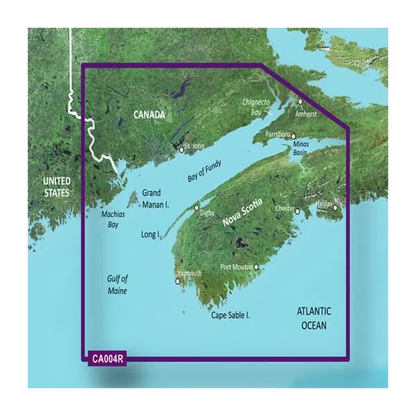 Garmin Canada, Bay of Fundy Charts BlueChart g3 Vision | VCA004R | microSD/SD