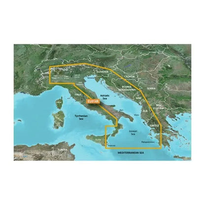 Garmin Adriatic Sea Charts BlueChart g3 Vision | VEU014R | microSD/SD