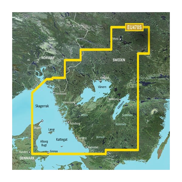 Garmin Sweden, Stromstad to Halmstad Charts BlueChart g3 Vision | VEU470S | microSD™/SD™