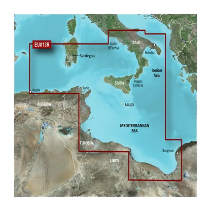 Garmin Italy Southwest and Tunisia Charts BlueChart g3 Vision | VEU013R | microSD/SD